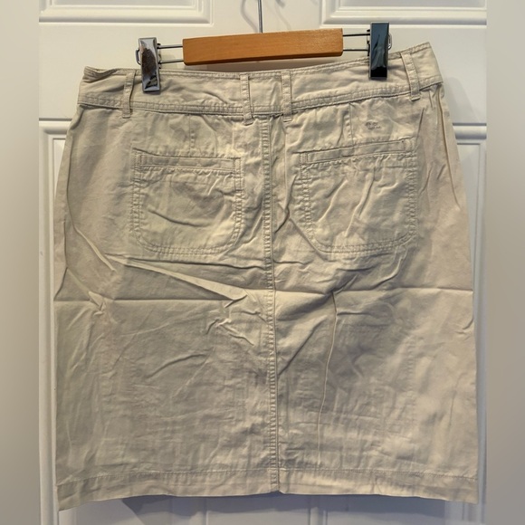 Tommy Hilfiger Beige Button-Front Skirt - Picture 2 of 4